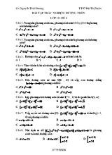 Bài tập trắc nghiệm Hình học Lớp 10 Đường tròn - Đề 2 - Nguyễn Thái Dương